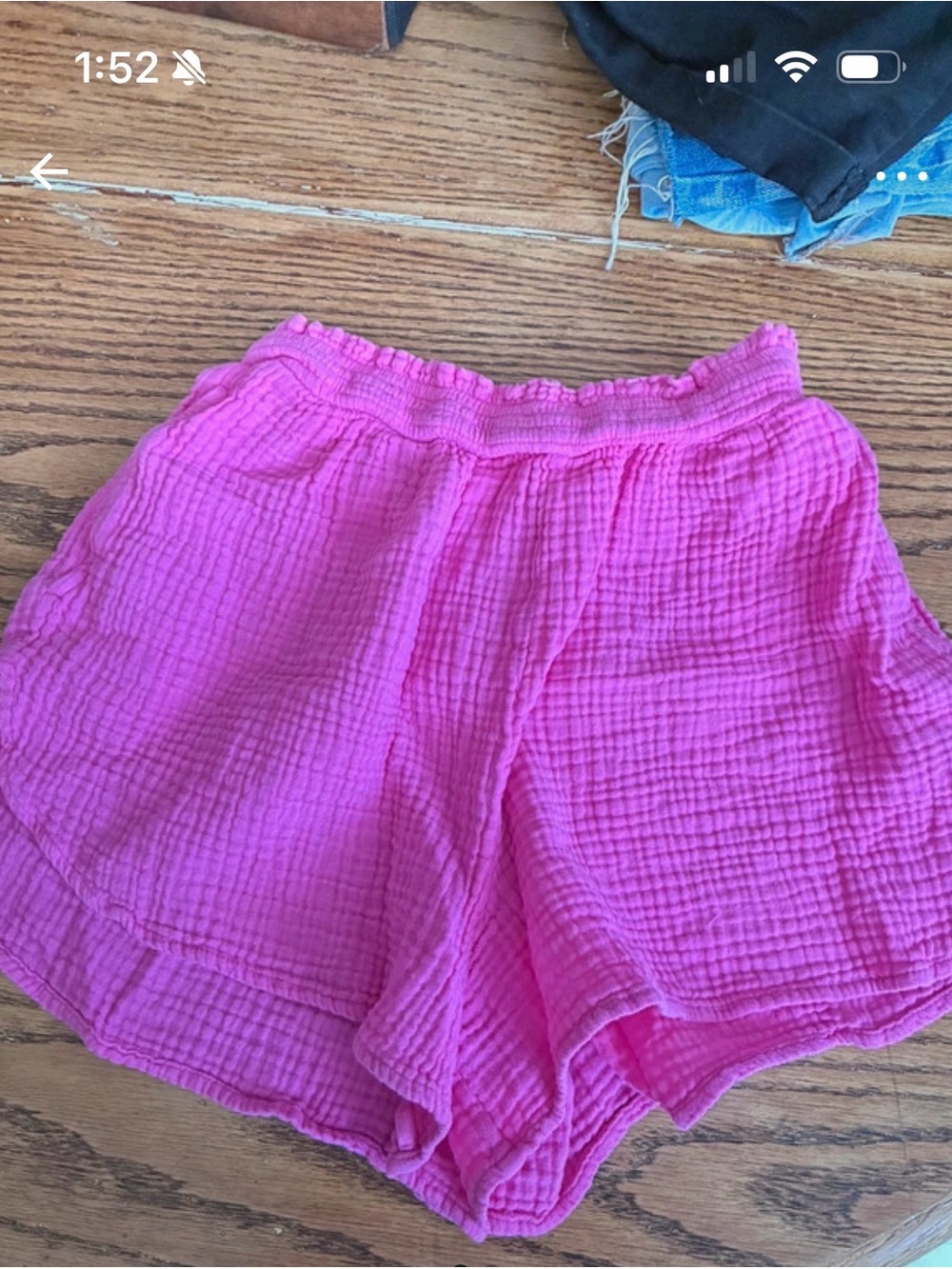 aerie Pink linen shorts